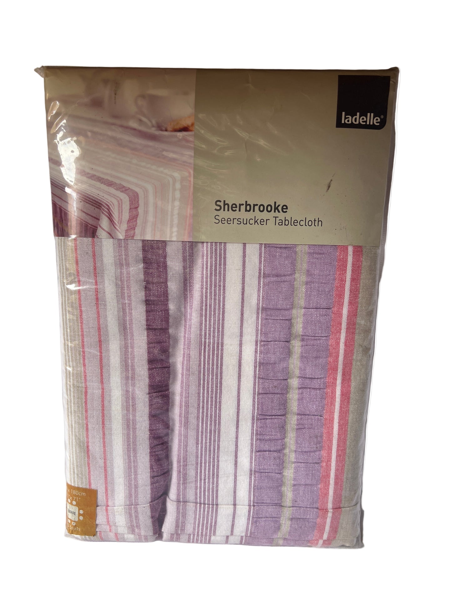 Ladelle - Sherbrooke Tablecloth Purple - 180cm x 180cm