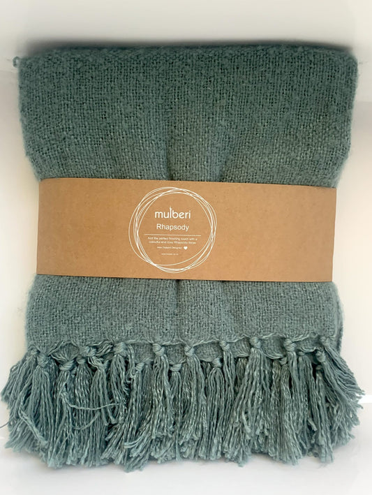 Mulberi Throw - Rhapsody Mineral Blue image 0