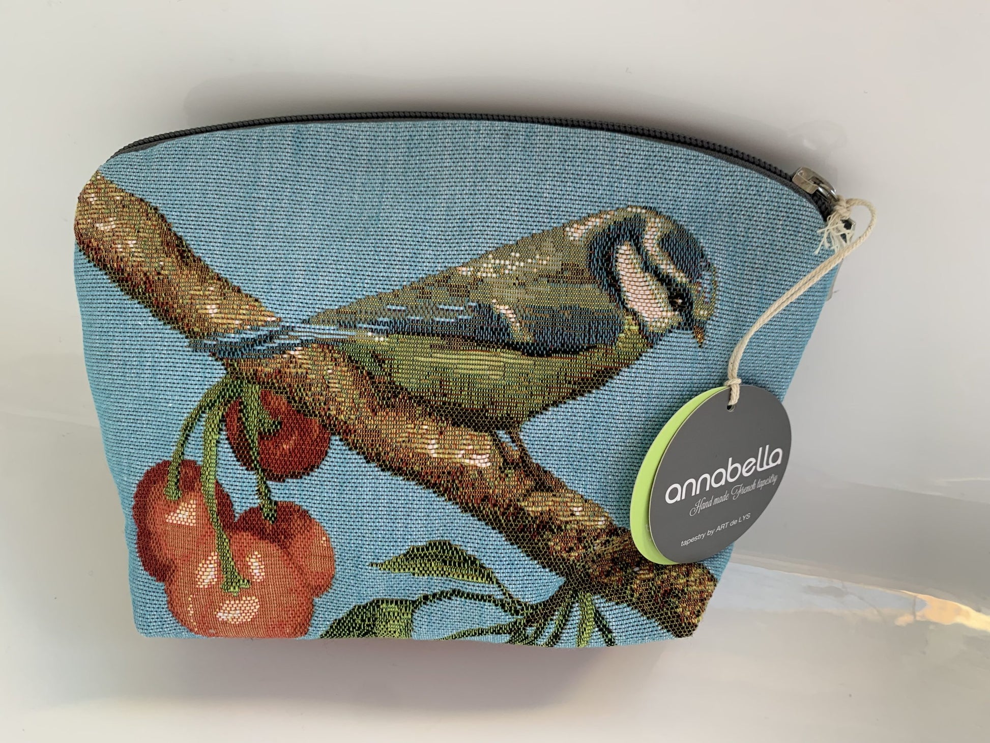 Annabella French Tapestry Cosmetic Bag - Blue Bird - Blue Bird image