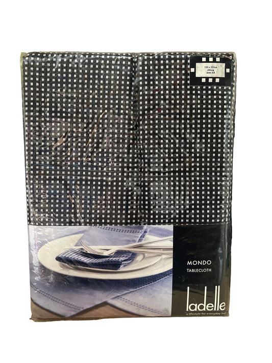 Ladelle - Mondo Tablecloth Black - 150cm x 225cm