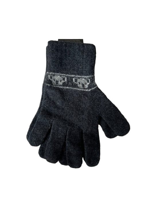Merino Snug Possum Gloves - Large - Koala Charcoal