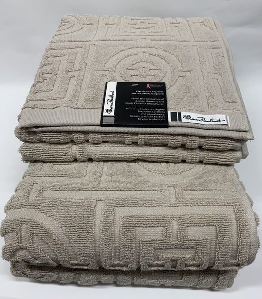 Florence Broadhurst - Circle & Squares 4pce Towel Set - Pebble image 0