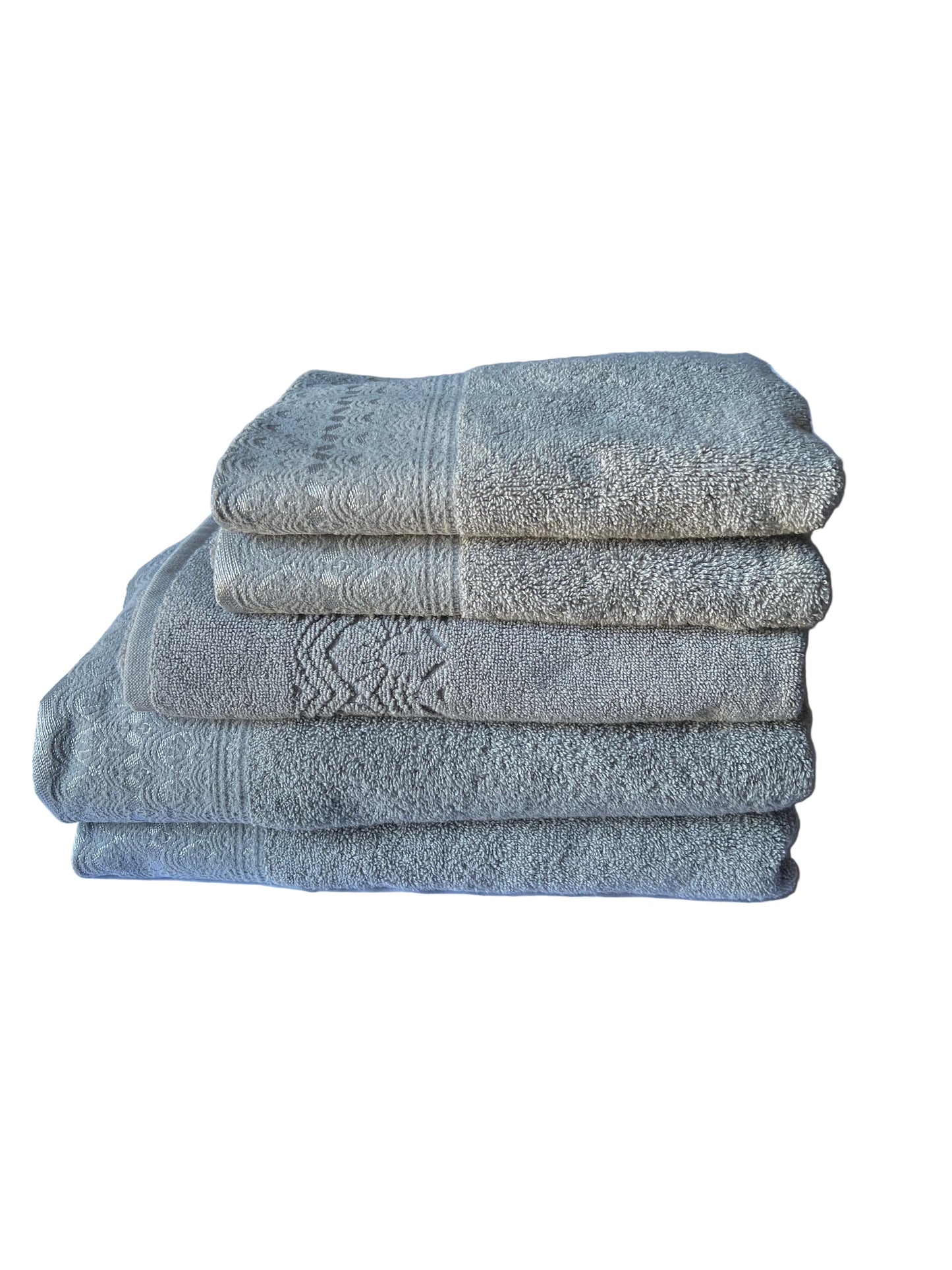 Bianca - Bath Towel 5pce Set - Victoria - Grey