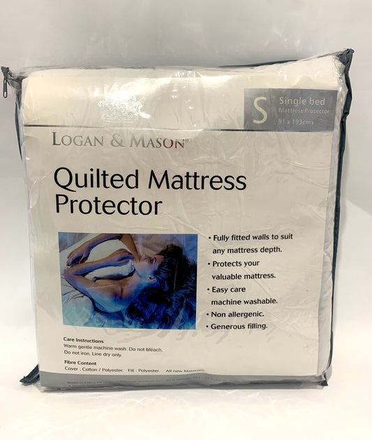 Logan & Mason - Quilted Mattress Protector - Single image 0