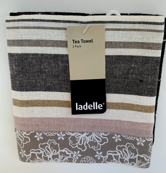 Ladelle T Towel 2 Pack Carmen Asst'd image 0