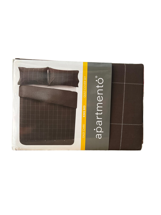 Apartmento - King - Harvard Chocolate Quilt Set