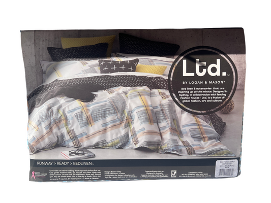 Logan & Mason Ltd - Super King- Easton Grey Quilt Set