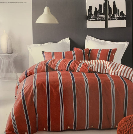 Deco King Bed Quilt Set - Sandler Red image 0