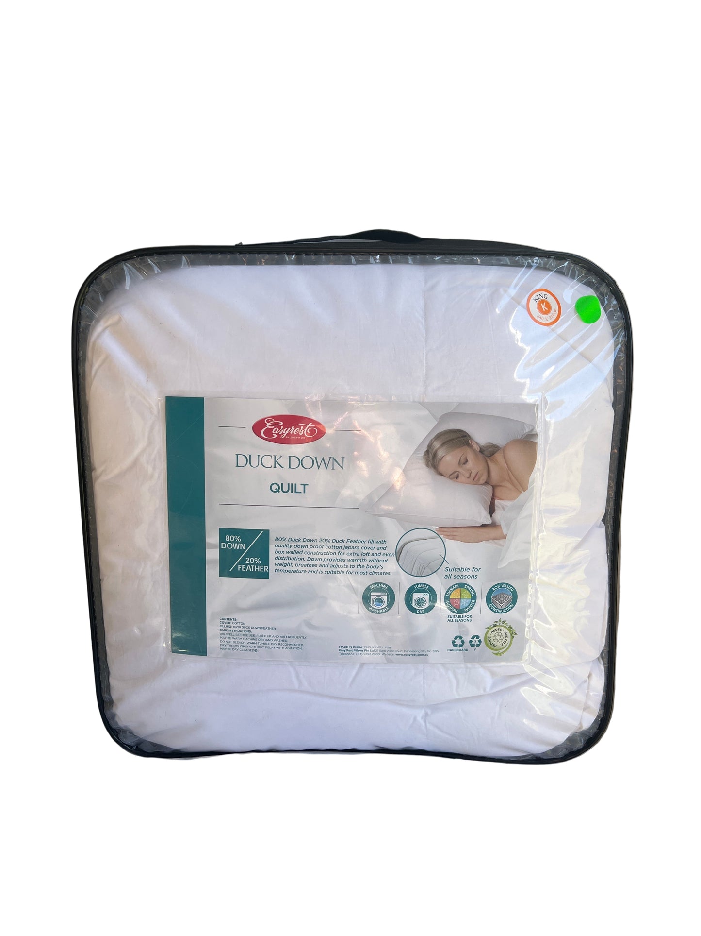 Easyrest - King - Duck Down 80% Down / 20% Feather Quilt