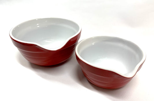 Retro Mixing Bowl Set - Red image 0