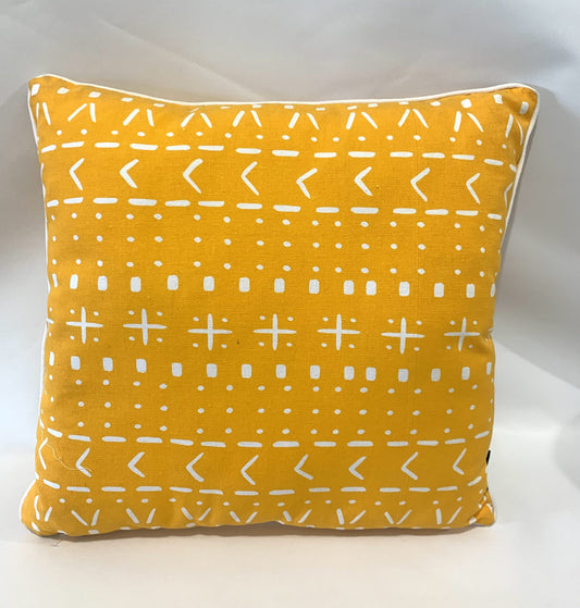 Geo Design Yellow Cushion 45 x 45cm image 0