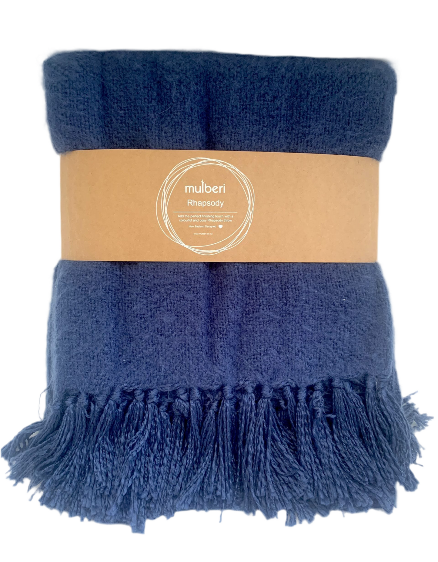 Mulberi Throw - Rhapsody Ink Blue