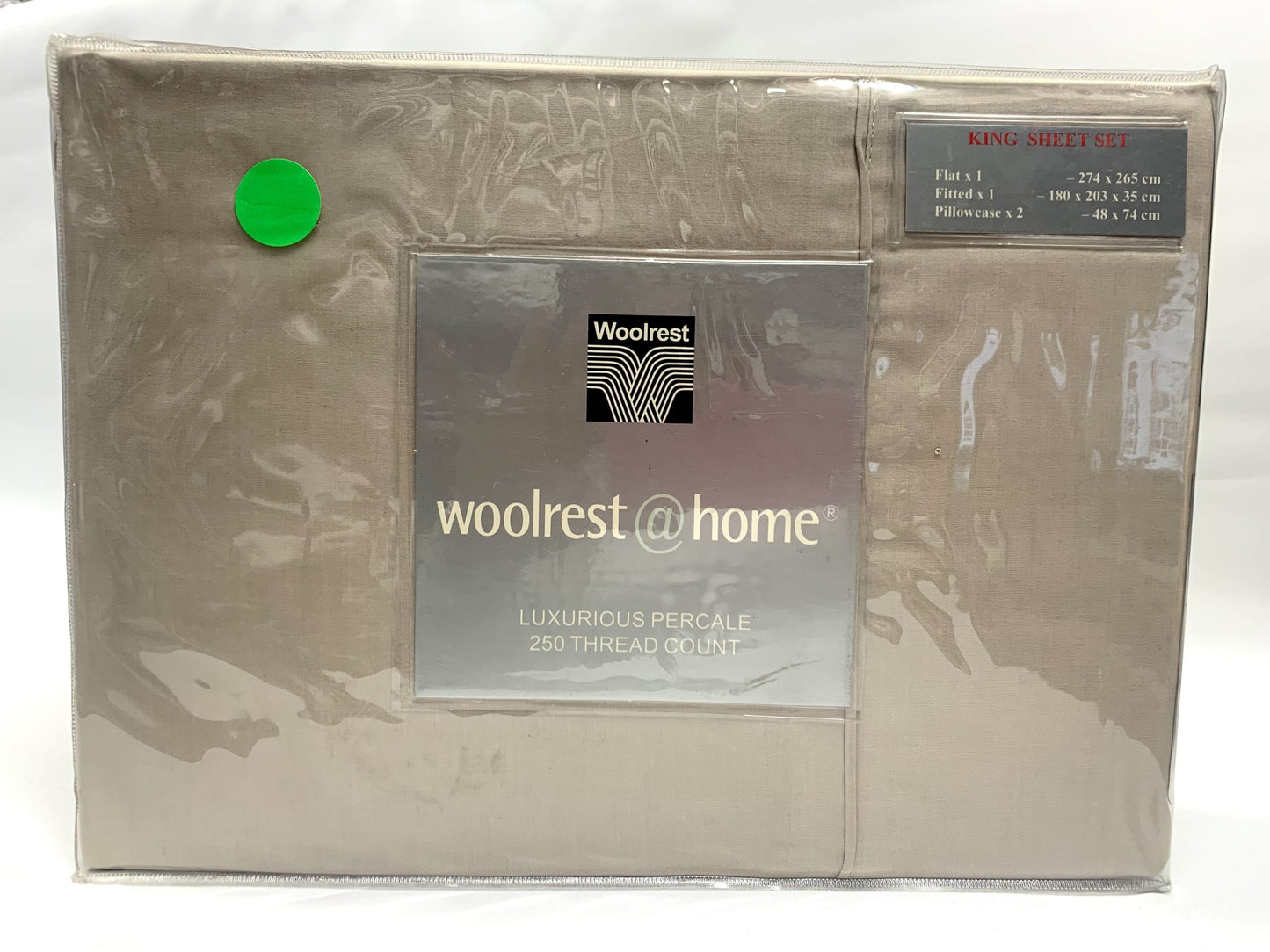 Woolrest Home - King Sheet Set - Stone image 0