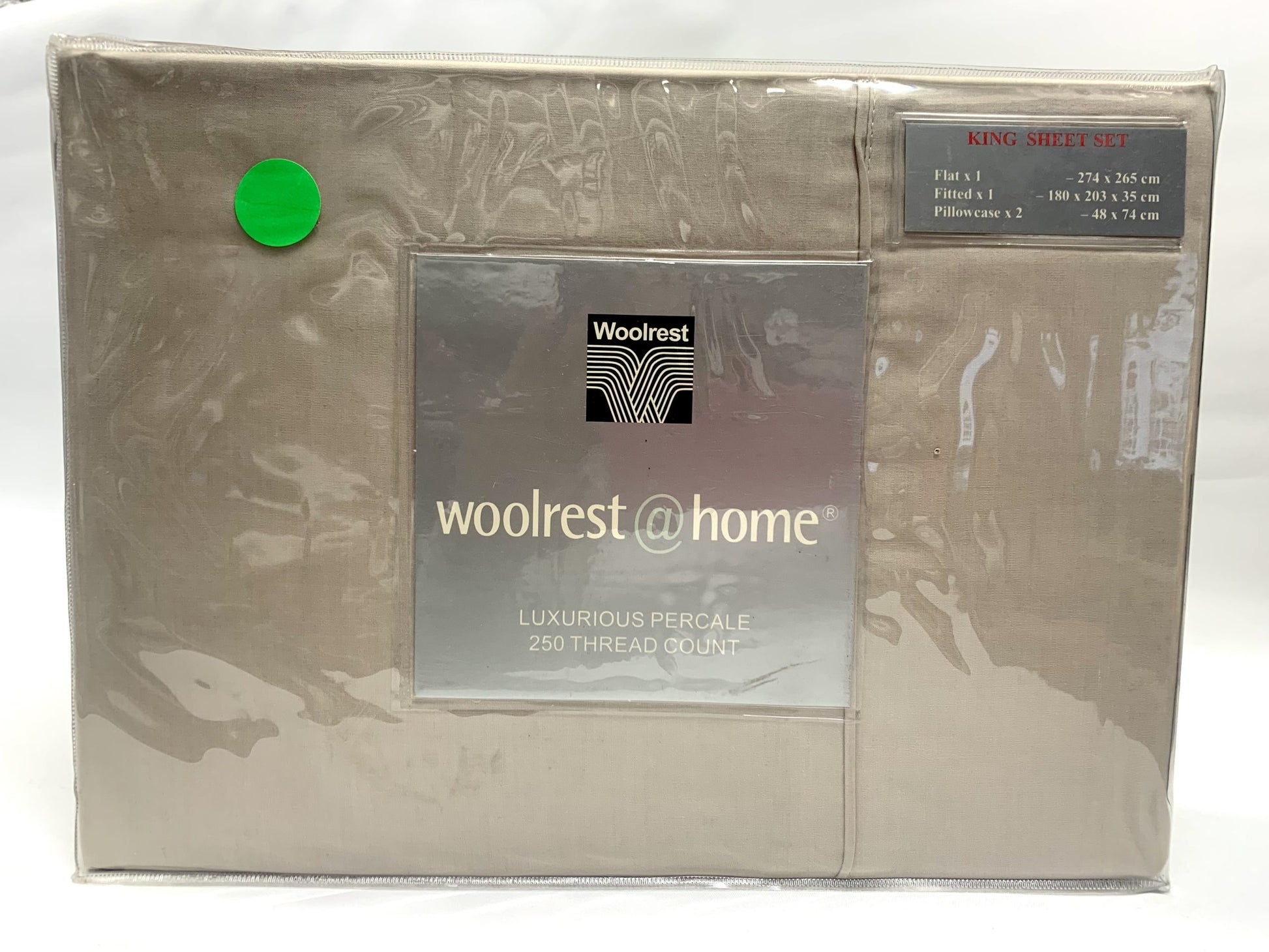 Woolrest Home - King Sheet Set - Stone image 0