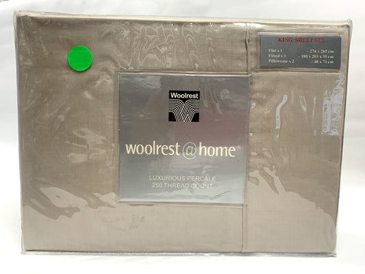 Woolrest Home - King Sheet Set - Stone image 0