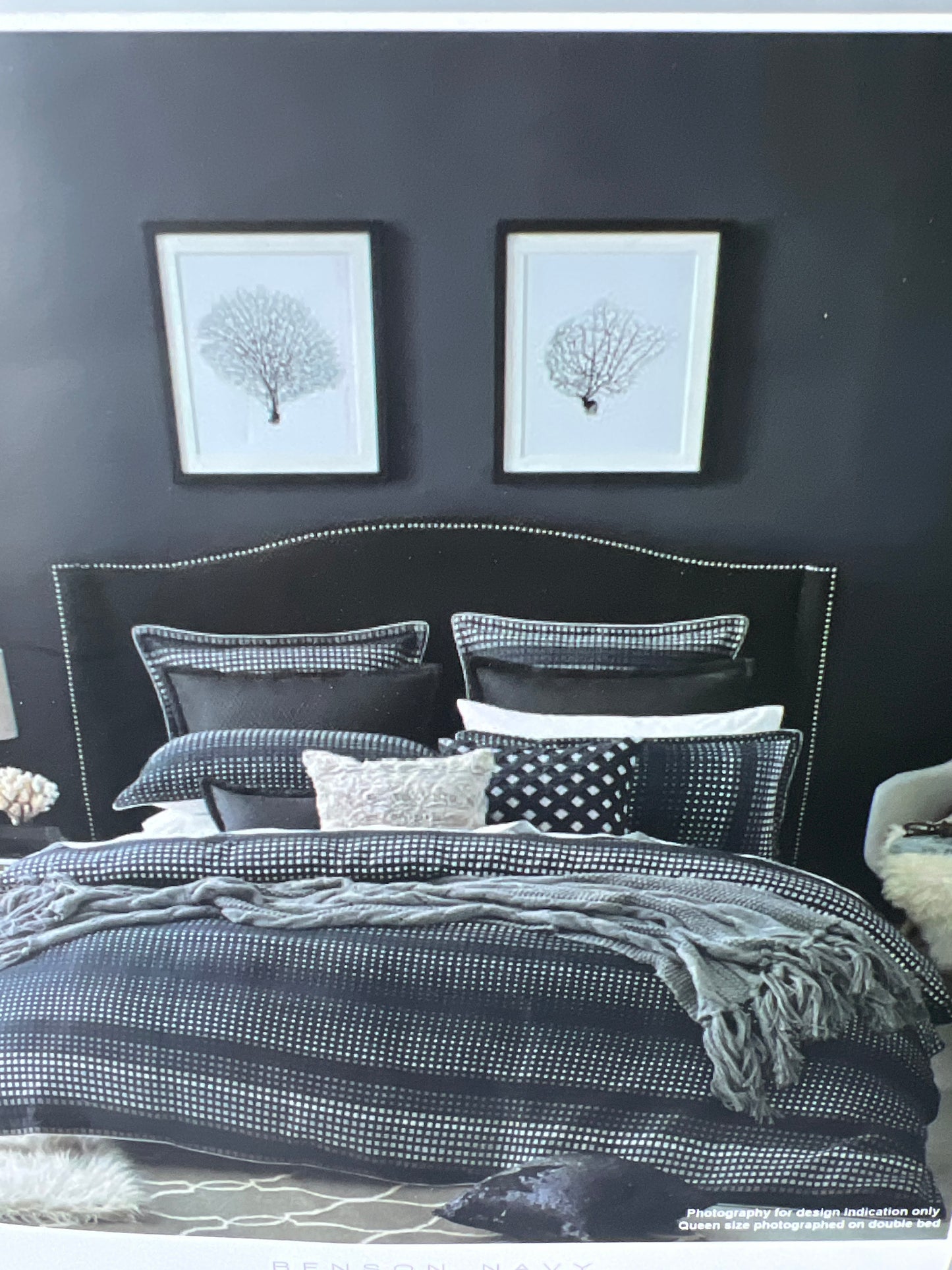 Private Collection - Super King - Benson Navy Quilt Package