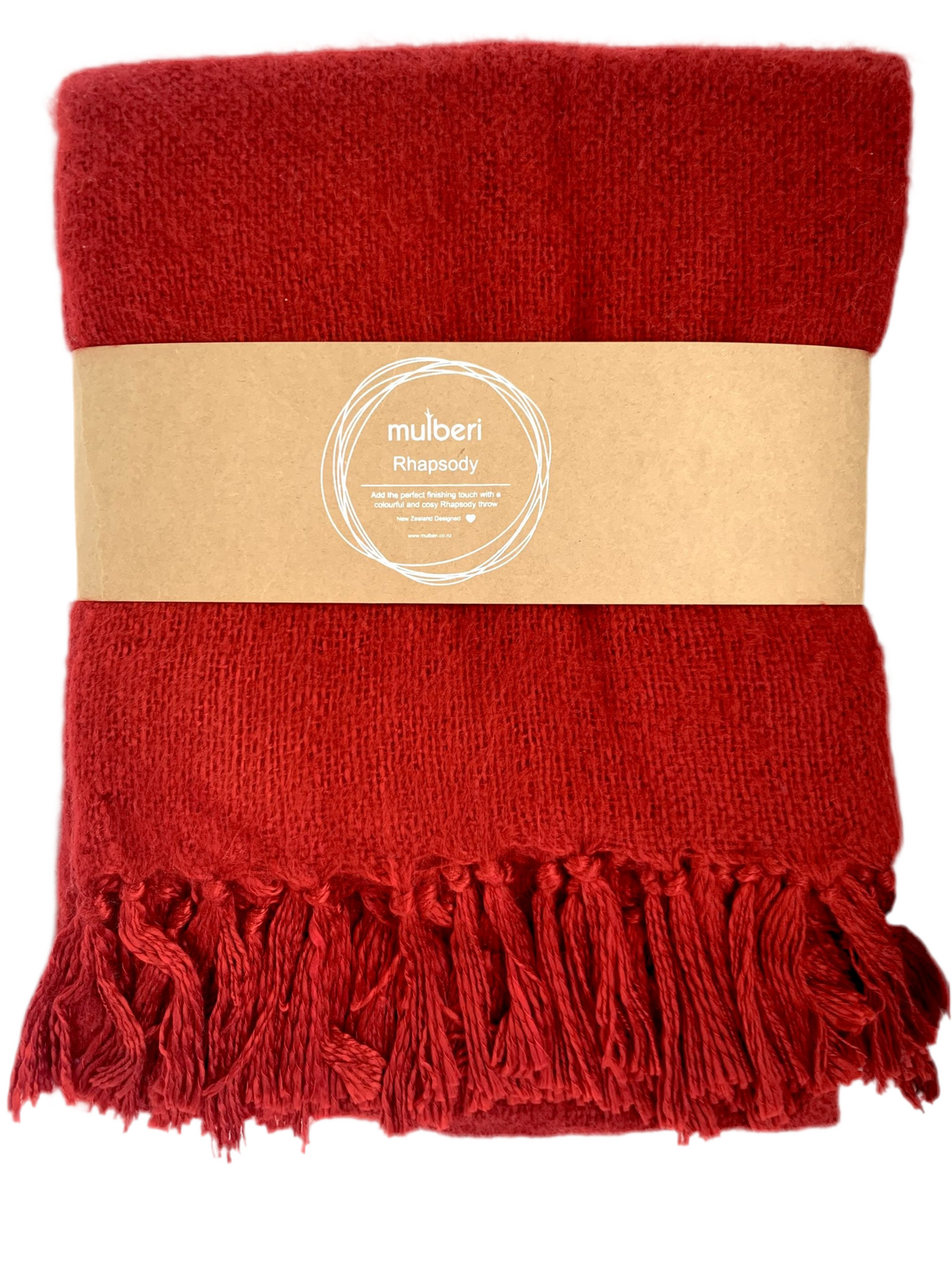 Mulberi Throw - Rhapsody Red