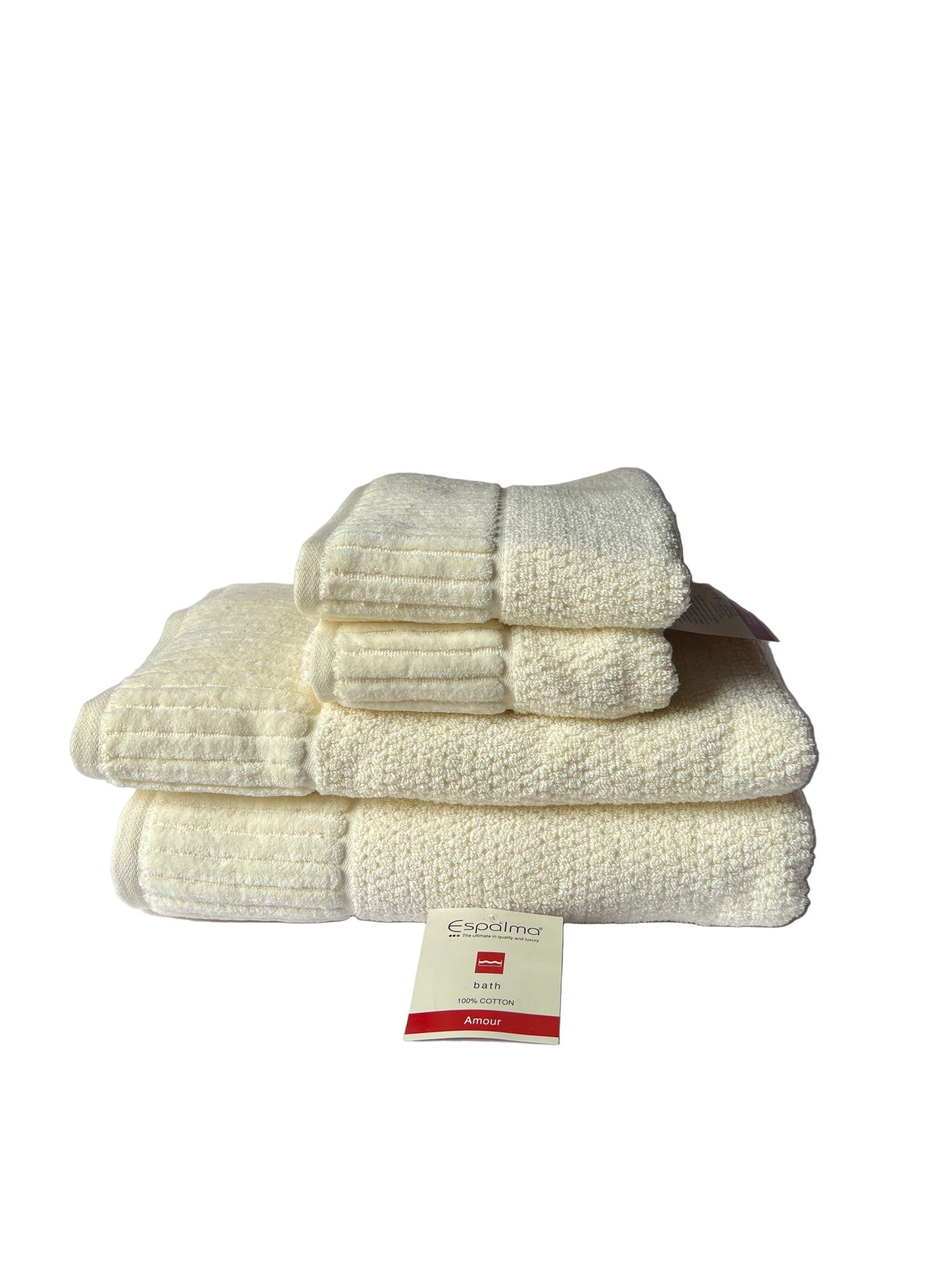 Espalma - 4Pce Towel Set - Amour Cream