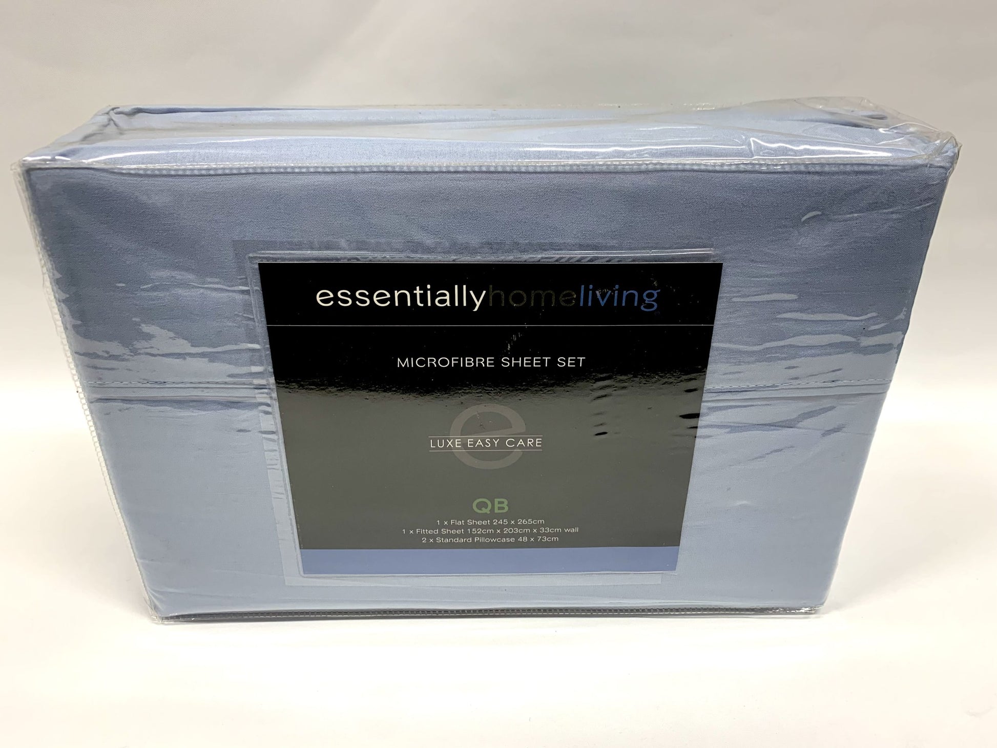 Essentially Home Living - Microfibre Queen Sheet Set - Sky Blue image 0