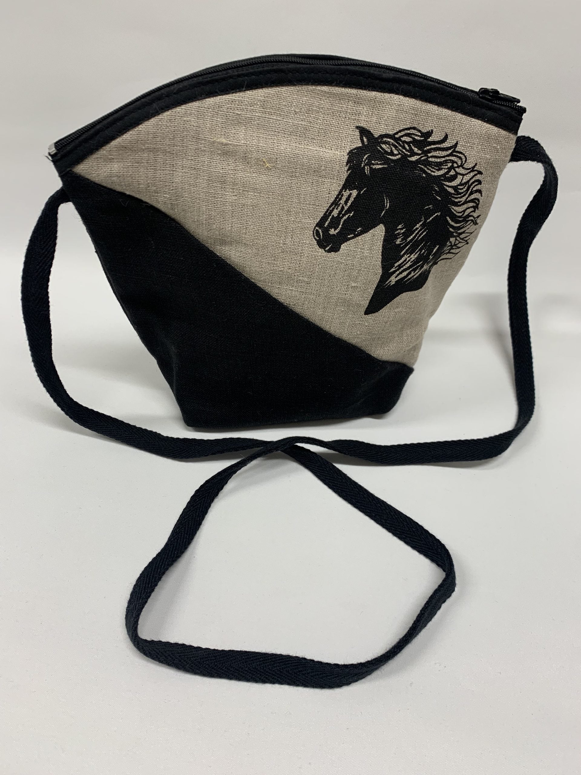 Horse Shoulder Bag - Taupe/Black (Copy) image 0