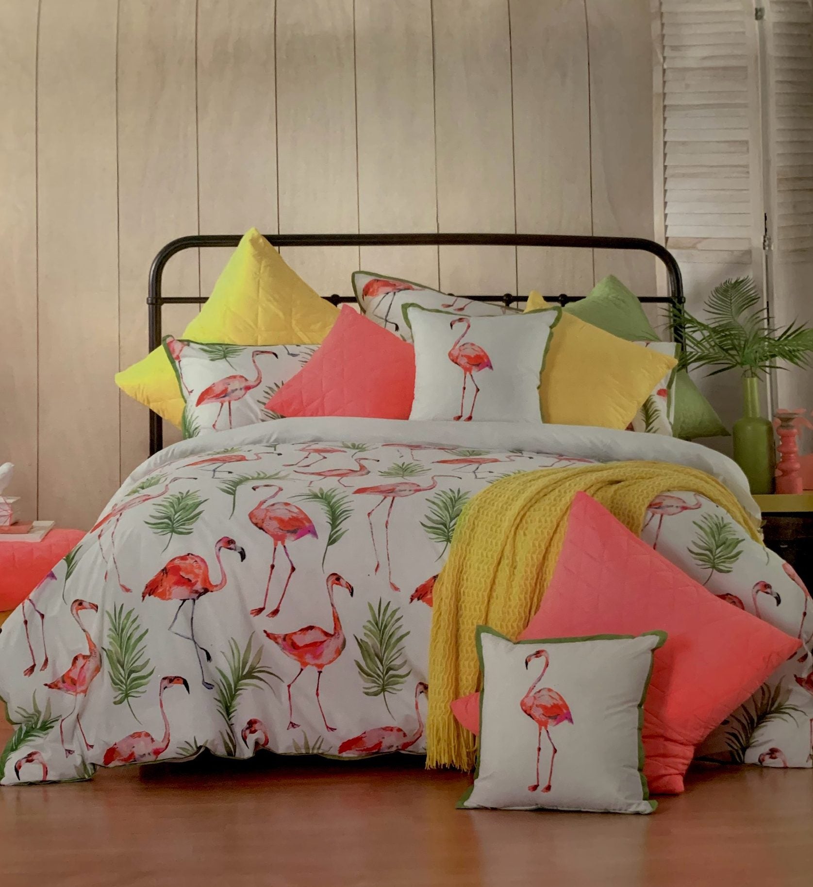 Bianca Super King Quilt Set - Flamingo image 0