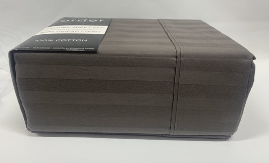 Ardor - 1000thrd - 100% Cotton Sheet Set King _ Charcoal image 1