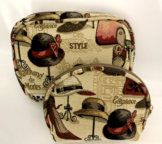 Vintage Cosmetic bags Set 2 - Tapestry image 0