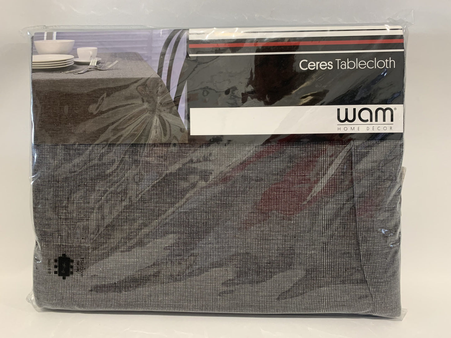 WAM Ceres Tablecloth 150 x 230cm Black Cotton. image 0