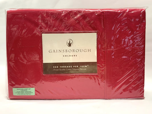 Gainsborough - 250Thread Queen Sheet Set - Raspberry image 0