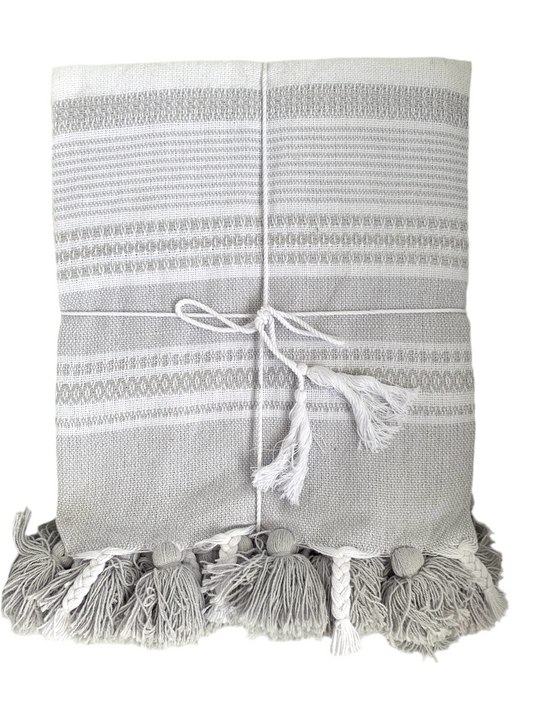 Bambury - Cotton Throw Silver