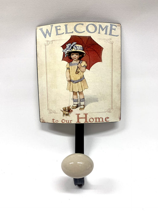 Country Welcome to Our Home Single Hook image 0