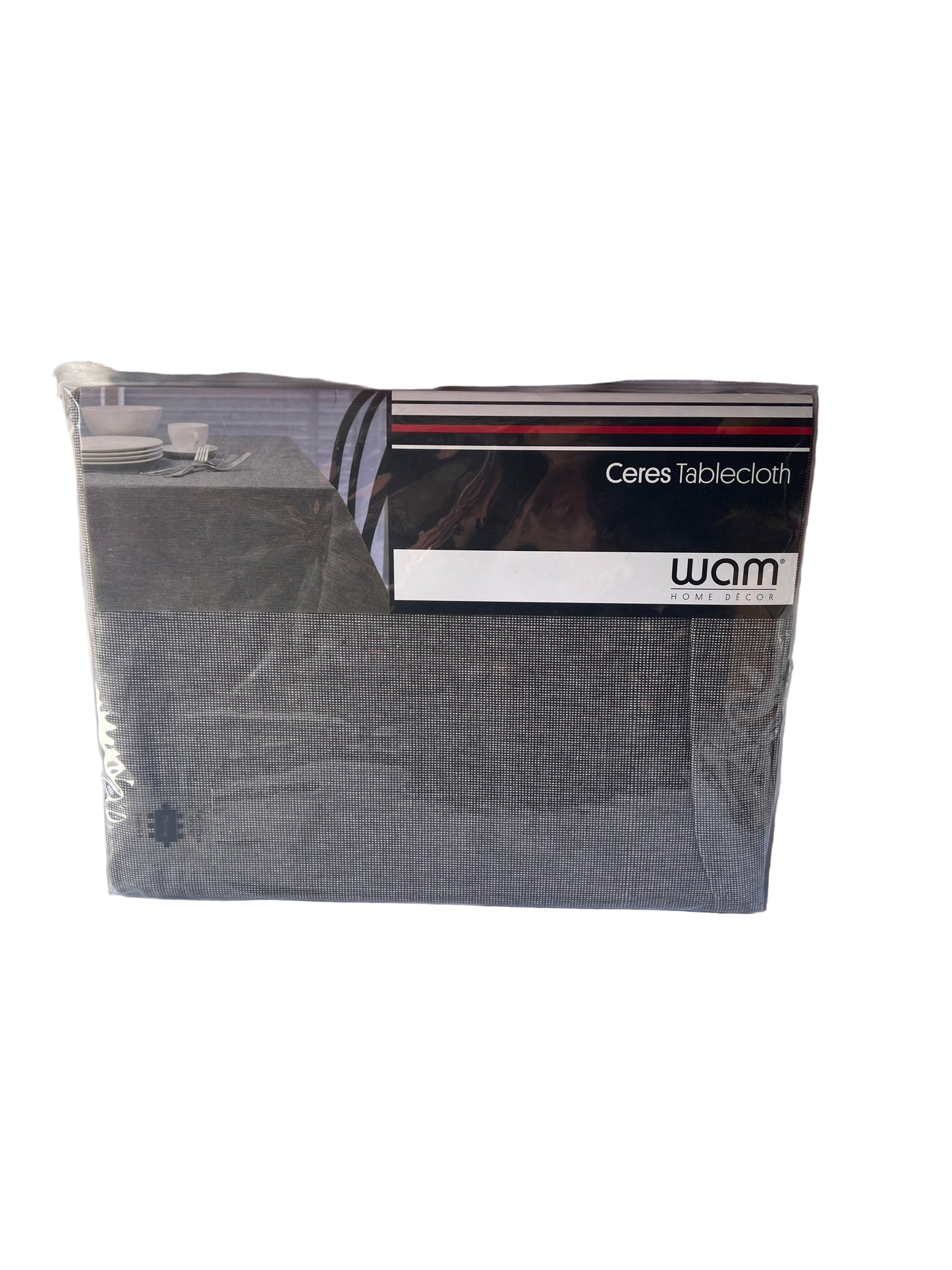 WAM Ceres Tablecloth 150cm x 230cm Black - Cotton.