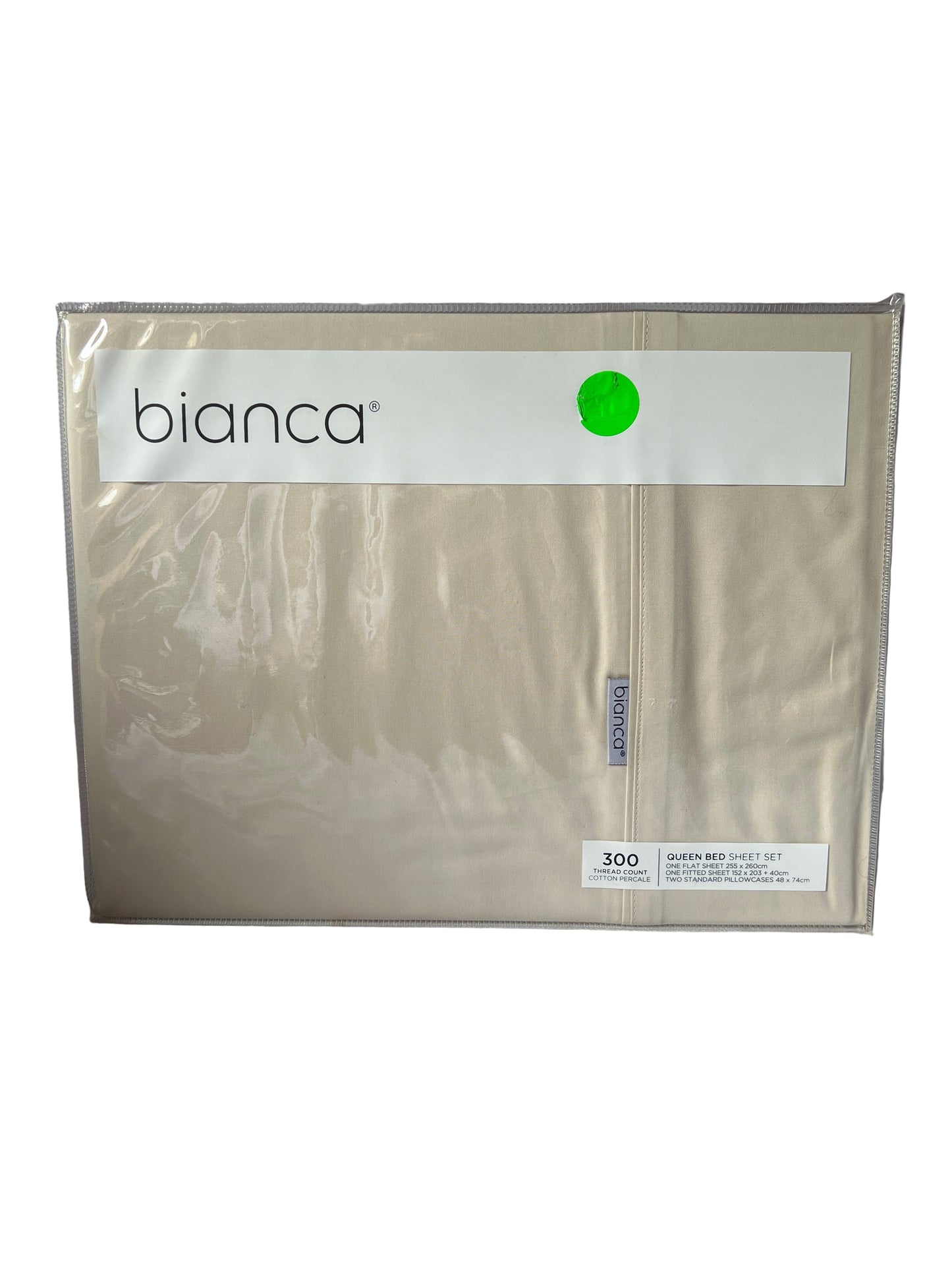 Bianca - Queen - Sheet Set Heston 300 Thread Count - Stone