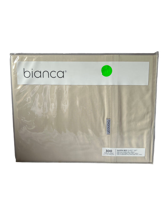 Bianca - Queen - Sheet Set Heston 300 Thread Count - Stone
