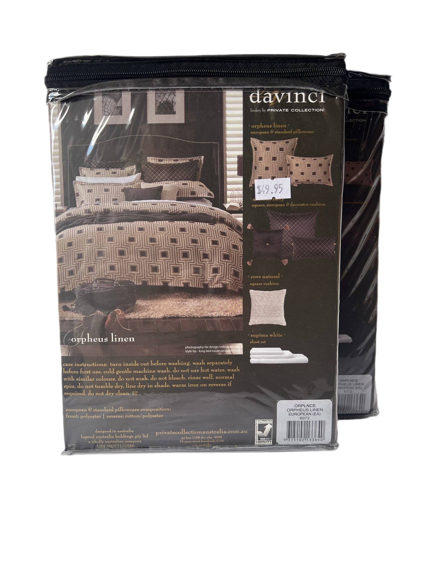 Davinci - Super King - Orpheus Linen Quilt Package