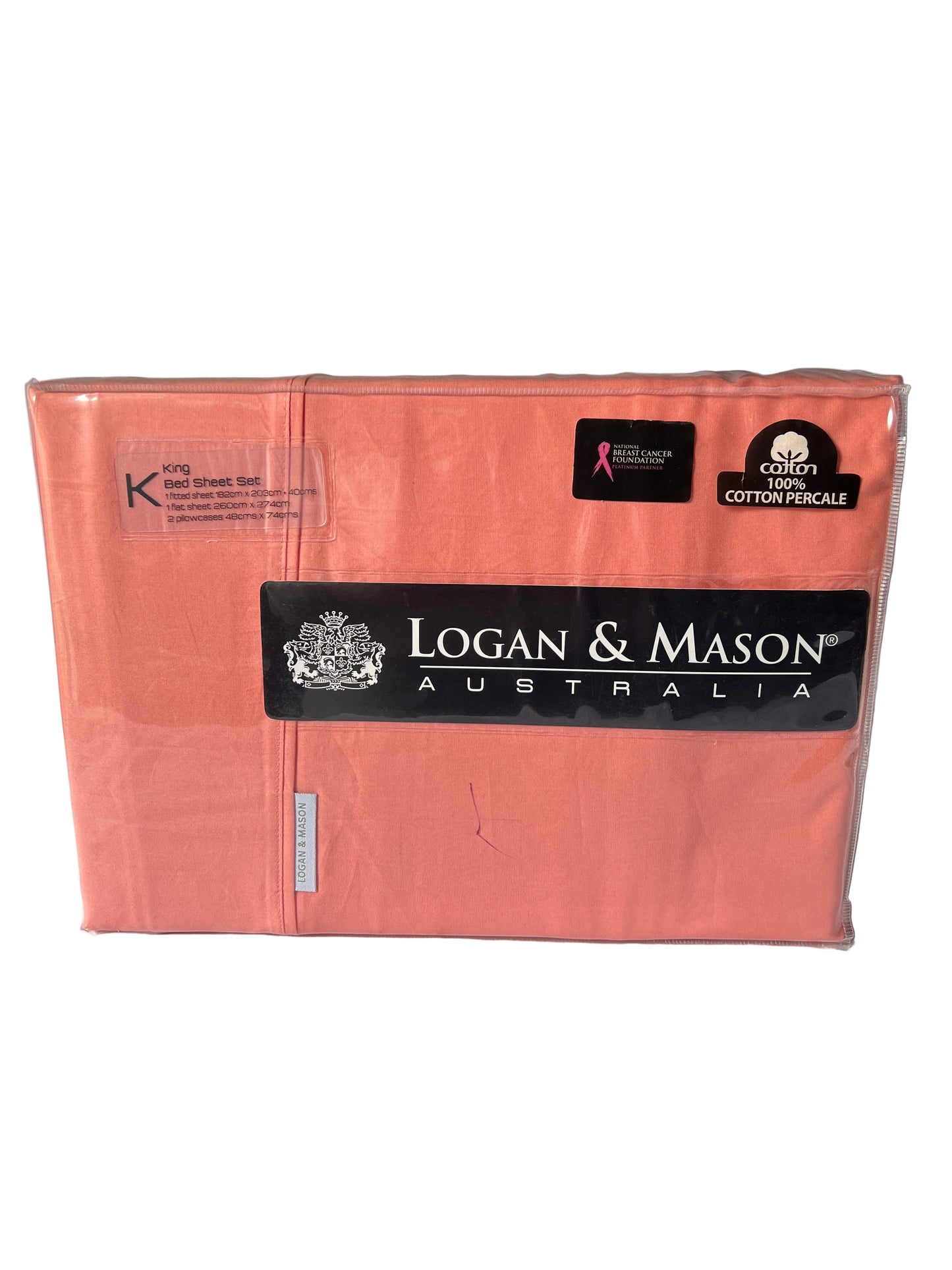 Logan & Mason - King - Sheet Set - Papaya
