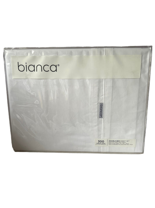 Bianca - Double - Sheet Set Heston 300 Thread count-White