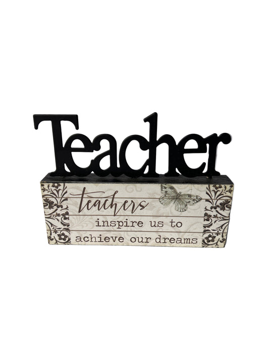 Teacher - Small - Mantle Sign
