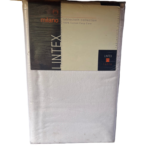 Lintex - Milano Tablecloth White - 152cm x 264cm