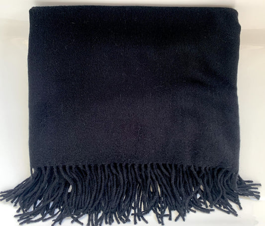 Linen & Moore - Throw Cashmere/Wool Black image 0