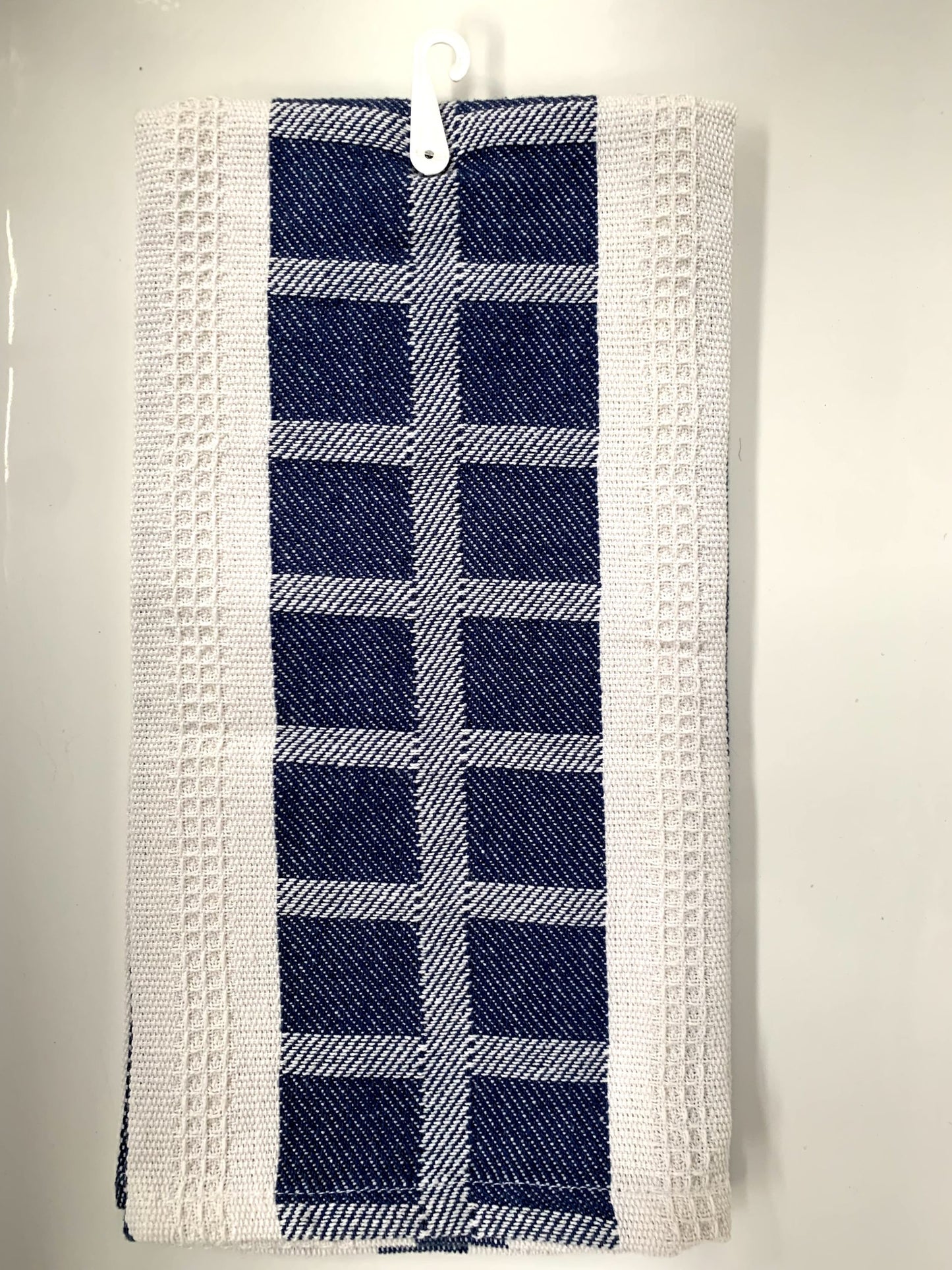 Lintex T Towel- Checkers-Navy image 0
