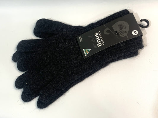Merino Snug Possum Gloves - Medium - Charcoal image 0