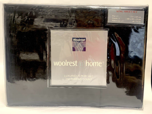 Woolrest Home - King Sheet Set - Black image 0