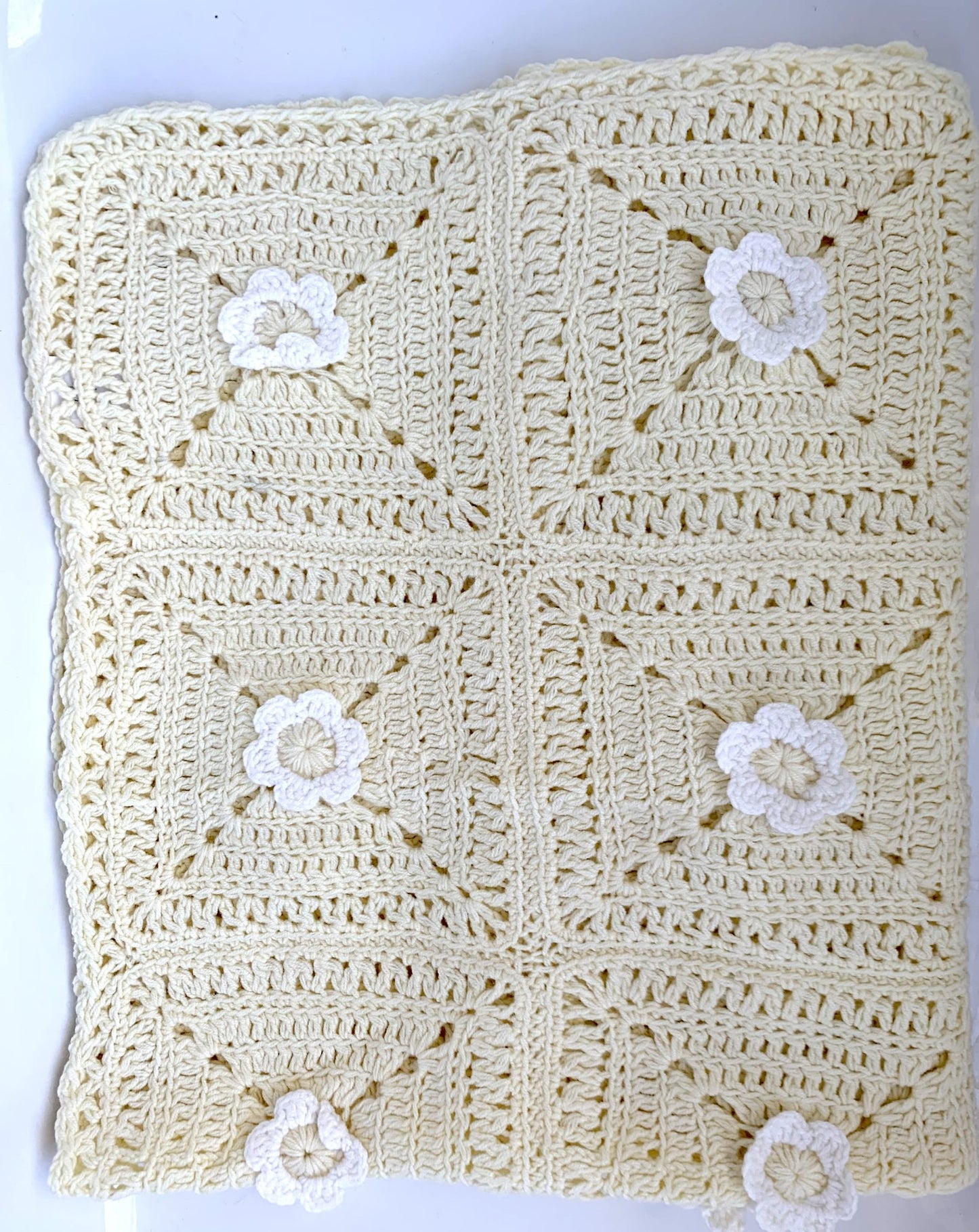 Baby Crochet Blanket - 75cm x 90cm image 2