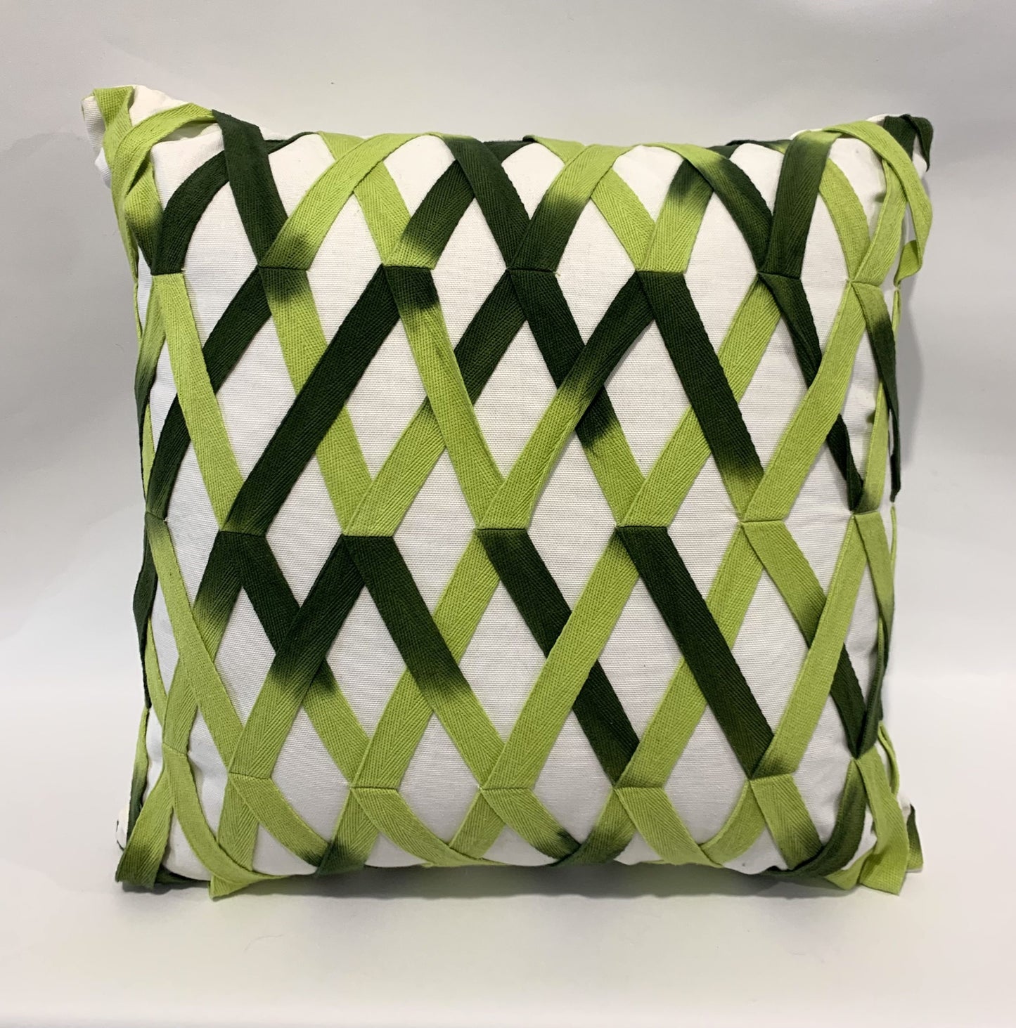 Paloma Living Cushion - Green Lattice 45 x 45cm image 0