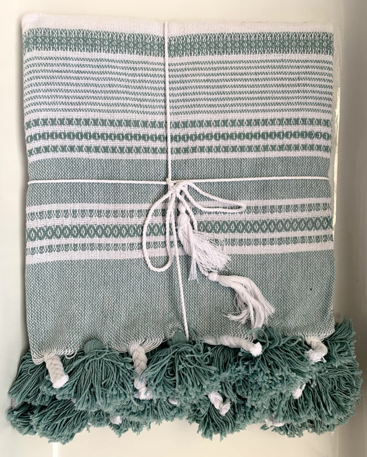Bambury - Cotton Throw Teal image 0