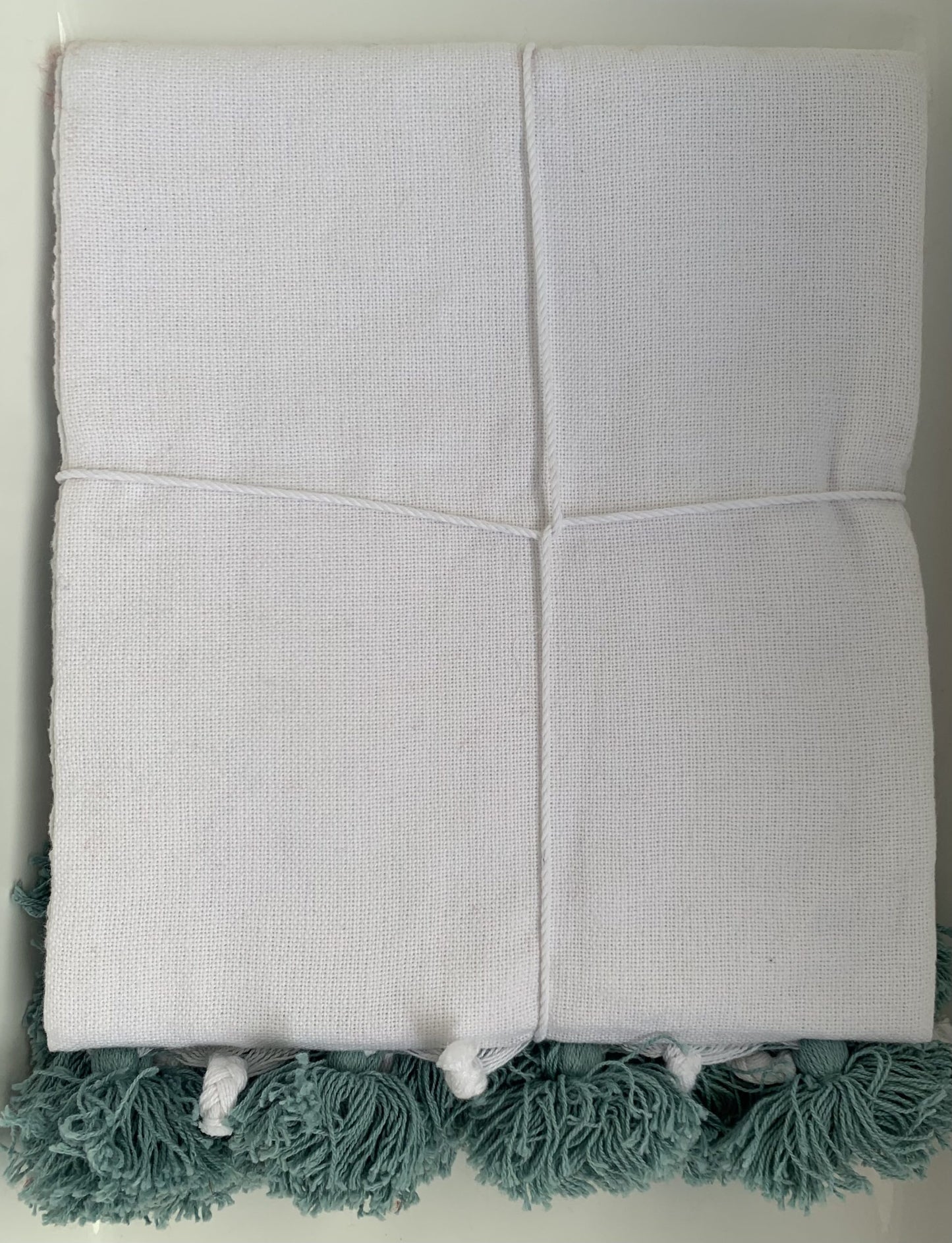 Bambury - Cotton Throw Teal image 1