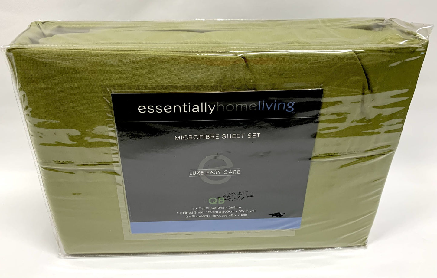Essentially Home Living - Microfibre Queen Sheet Set - Olive image 0