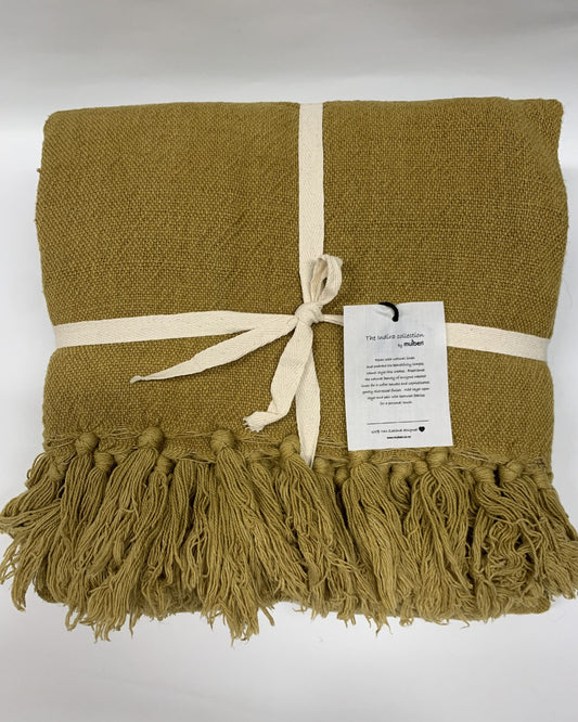 Mulberi Indira Throw - Ochre image 0