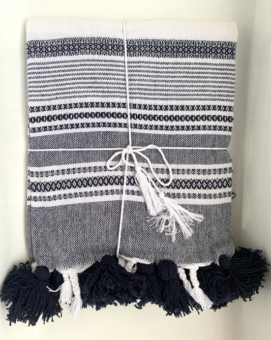 Bambury - Cotton Throw Navy image 0